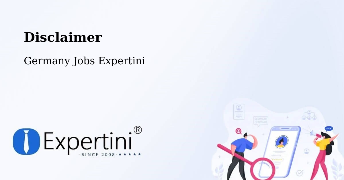 Disclaimer – Bielefeld - Germany Jobs Expertini